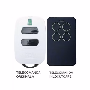 telecomanda poarta garaj 2 butoane cod saritor frecventa 43392mhz dea gti2 compatibila cu originalul 810 2