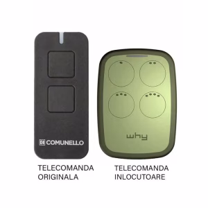 telecomanda poarta garaj cu 2 butoane rolling cod frecventa 43392mhz comunnelo victor 2rc compatibila cu originalul 808